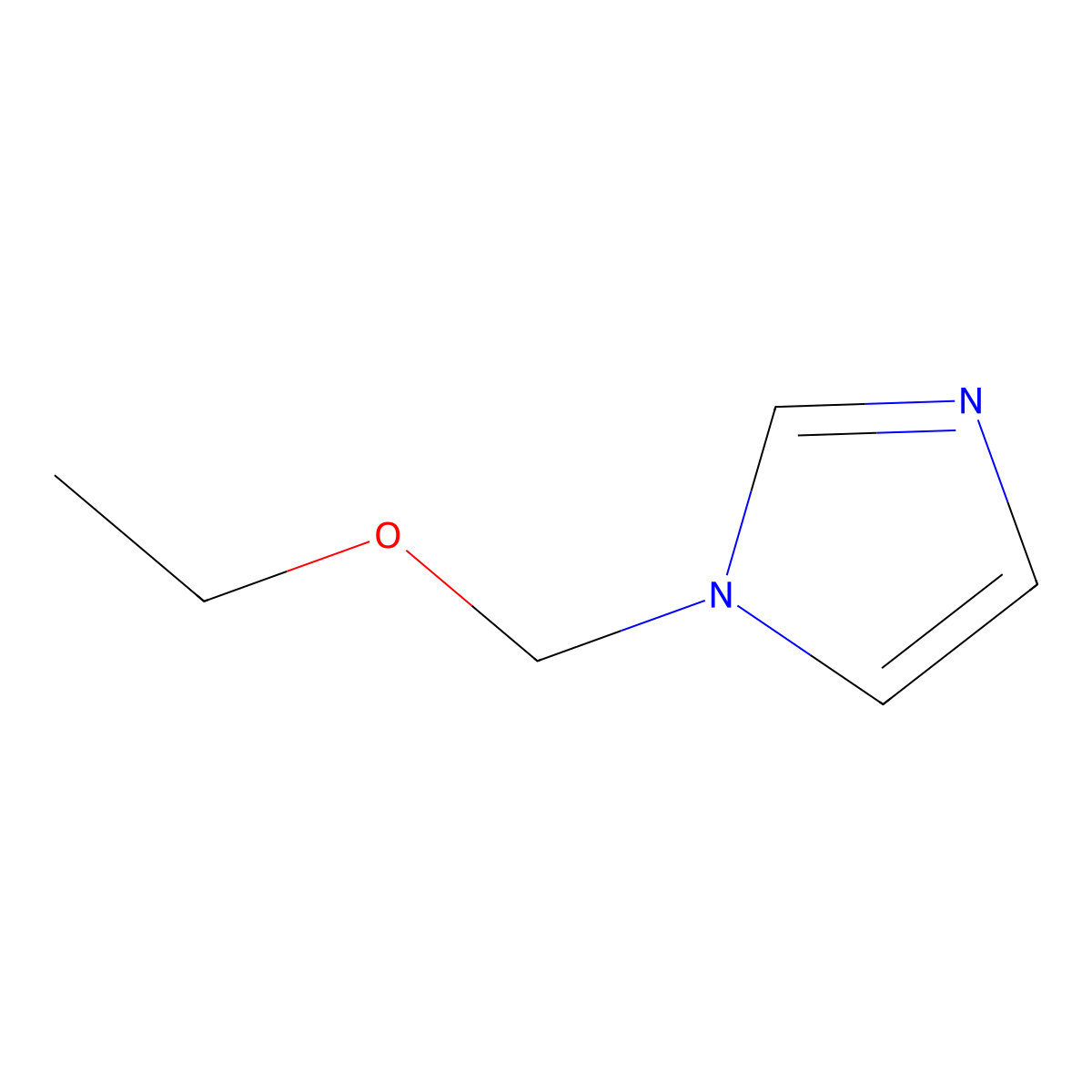 1-(Ethoxymethyl)-1H-imidazole molecular structure, CAS 67319-04-4