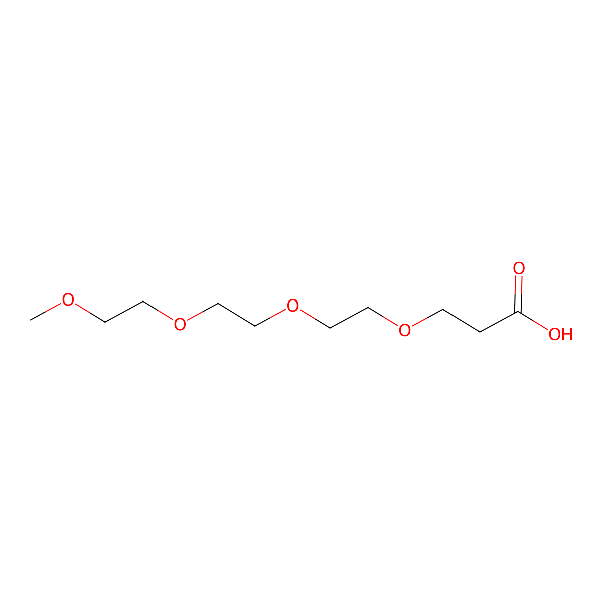 2,5,8,11-Tetraoxatetradecan-14-oic acid molecular structure, CAS 67319-28-2