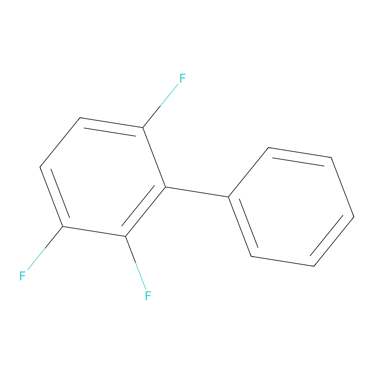 2,3,6-Trifluoro-1,1'-biphenyl molecular structure, CAS 67319-54-4