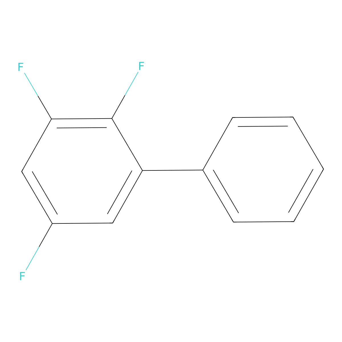 2,3,5-Trifluorobiphenyl molecular structure, CAS 67319-55-5