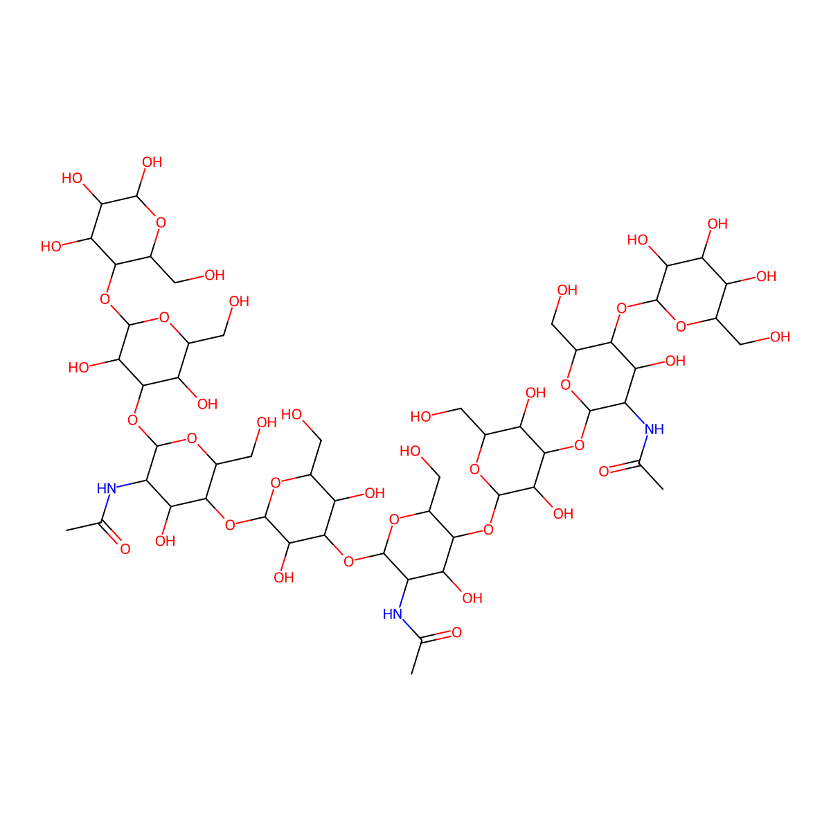Lacto-N-neooctaose molecular structure, CAS 67319-95-3