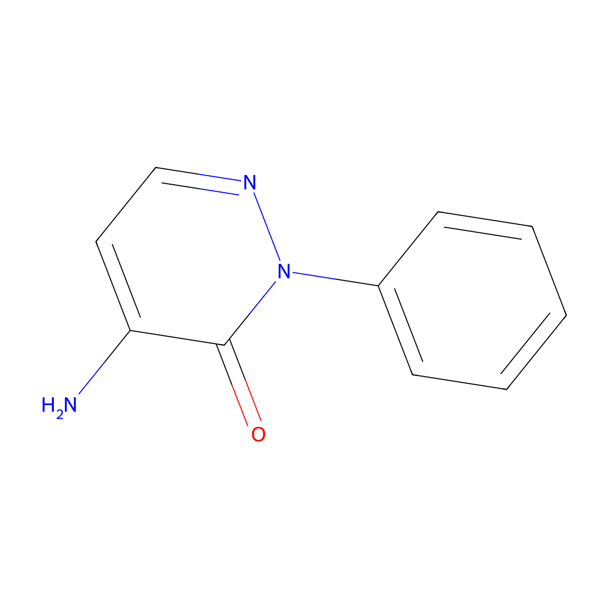 4-Amino-2-phenyl-3(2h)-pyridazinone molecular structure, CAS 67322-86-5