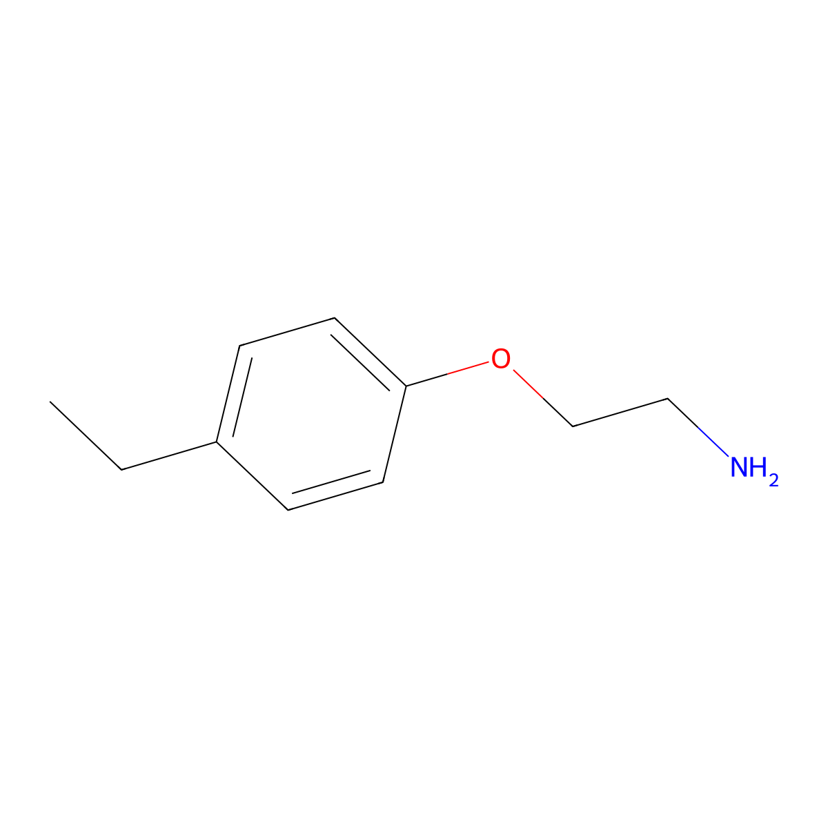 2-(4-Ethylphenoxy)ethanamine molecular structure, CAS 67333-08-8