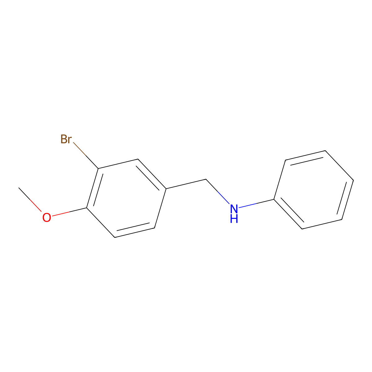 N-(3-Bromo-4-methoxybenzyl)aniline molecular structure, CAS 67342-73-8