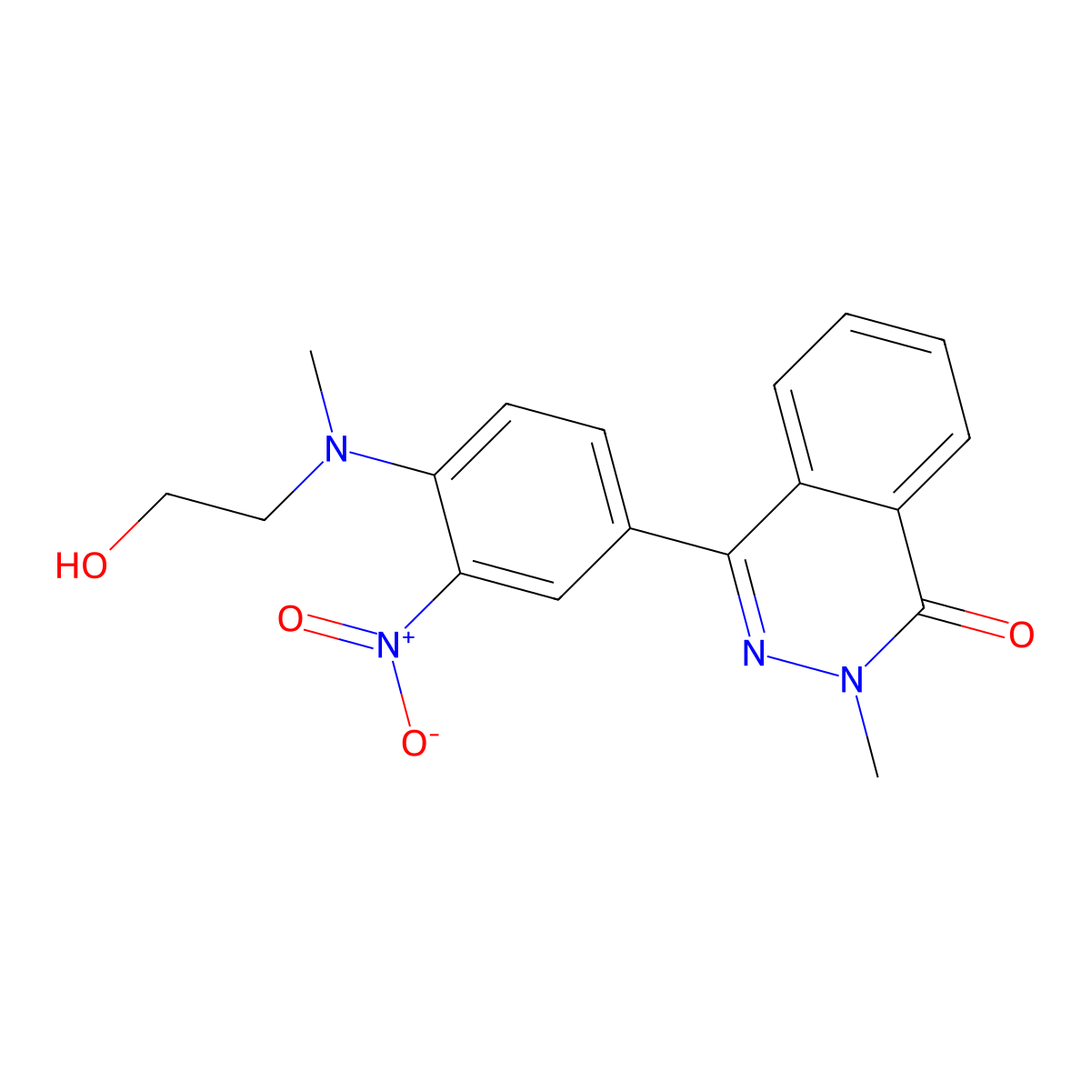 4-[4-[2-Hydroxyethyl(methyl)amino]-3-nitrophenyl]-2-methylphthalazin-1-one molecular structure, CAS 673443-10-2