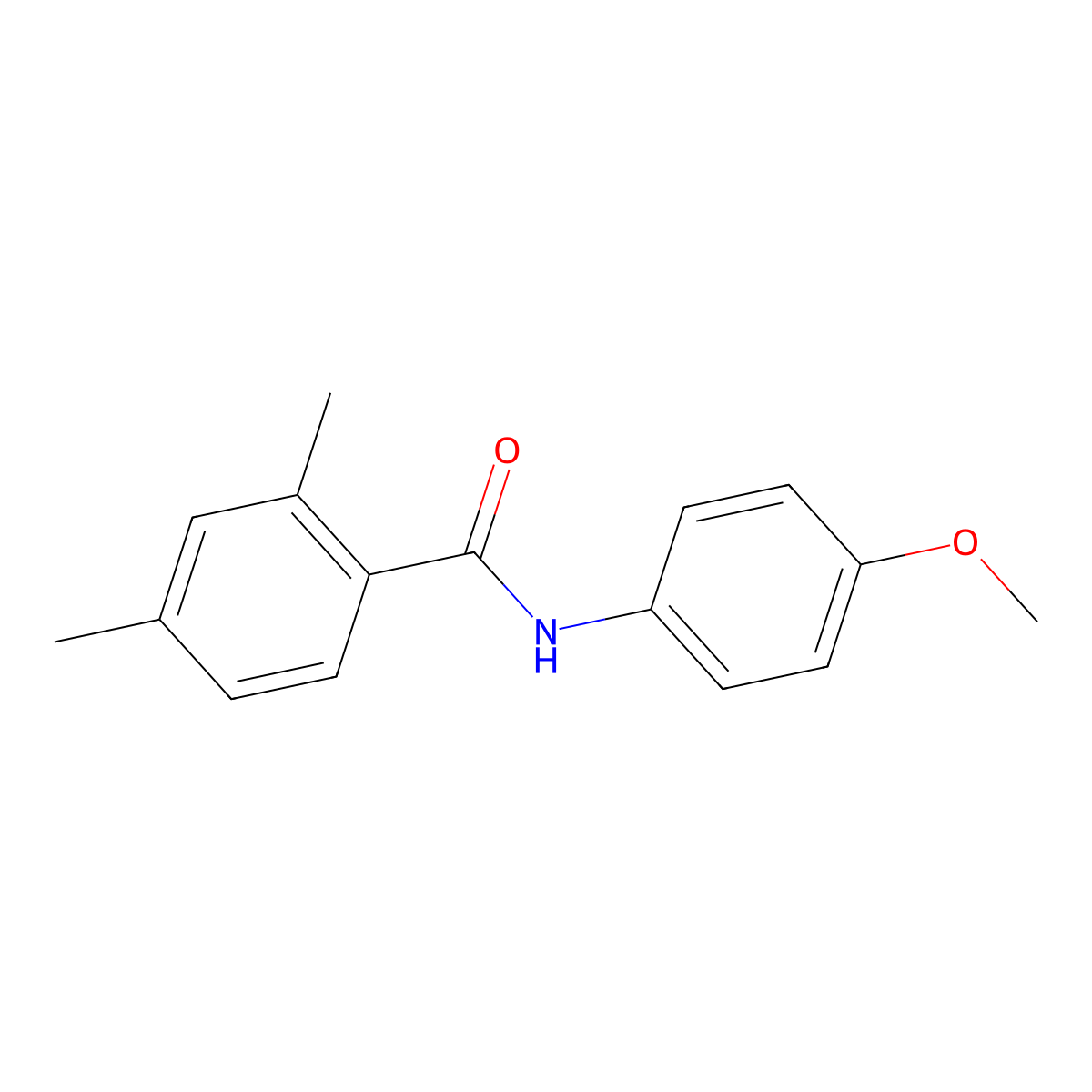 N-(4-methoxyphenyl)-2,4-dimethylbenzamide molecular structure, CAS 673443-85-1