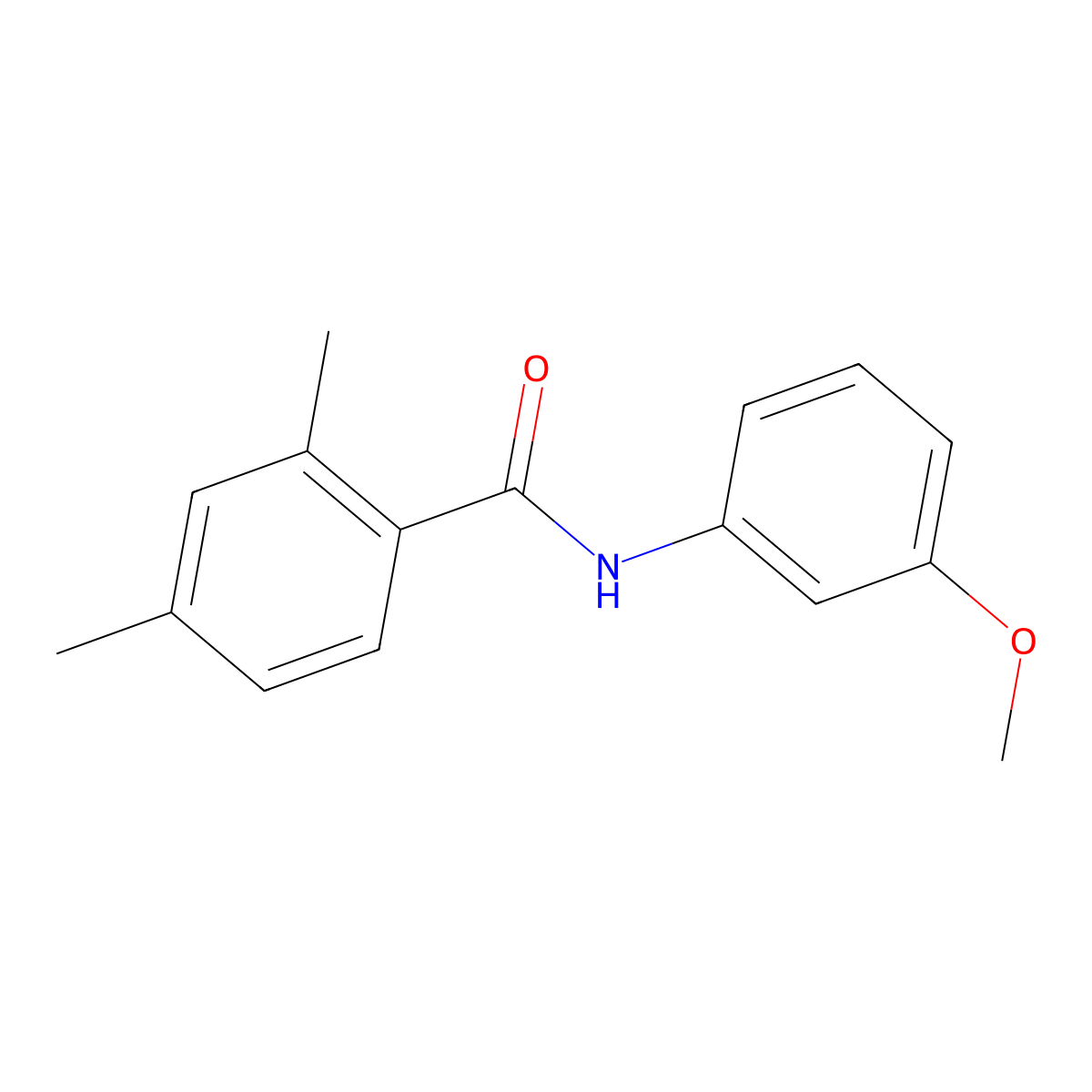 N-(3-methoxyphenyl)-2,4-dimethylbenzamide molecular structure, CAS 673445-74-4