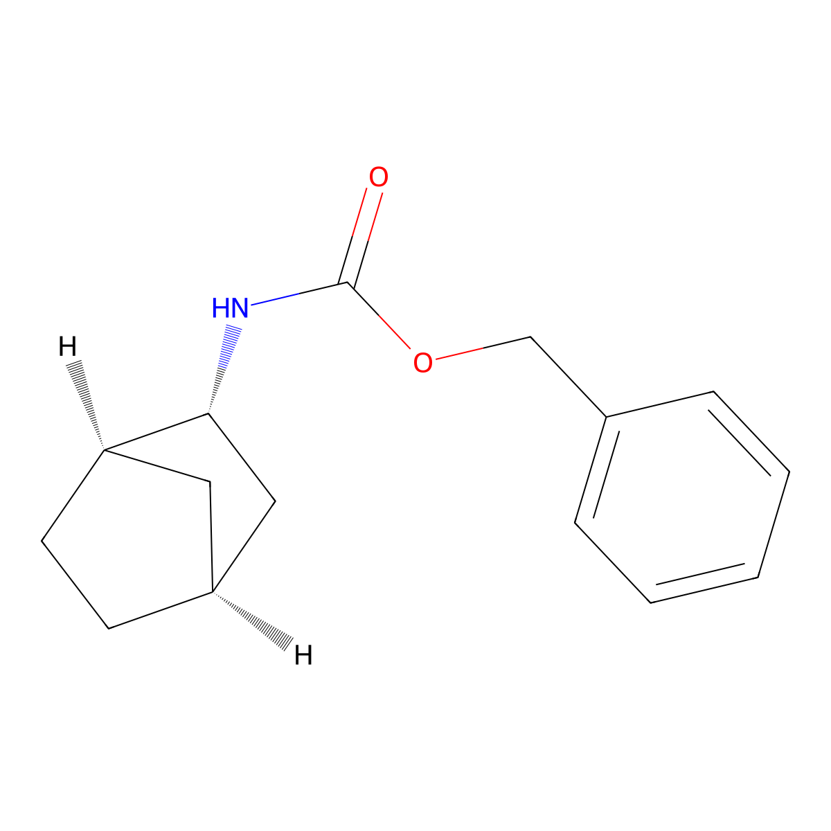 rac-benzyl N-[(1R,2R,4S)-bicyclo[2.2.1]heptan-2-yl]carbamate molecular structure, CAS 673451-69-9