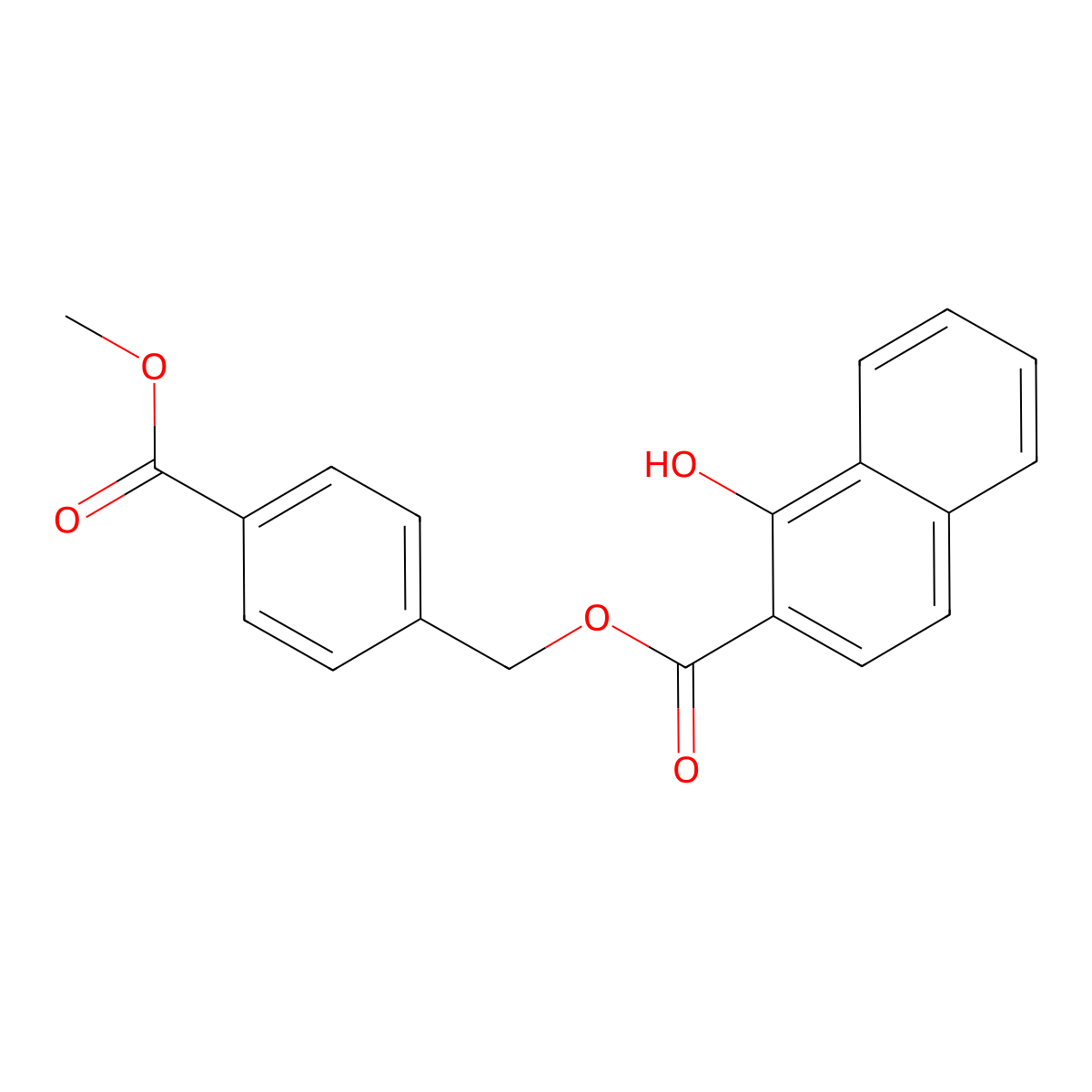 4-(Methoxycarbonyl)benzyl 1-hydroxy-2-naphthoate molecular structure, CAS 673454-25-6