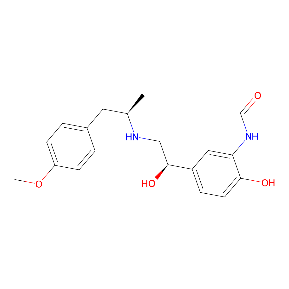 Arformoterol molecular structure, CAS 67346-49-0