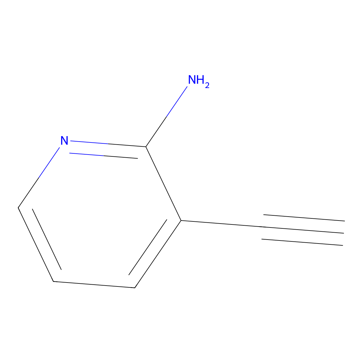 3-Ethynylpyridin-2-amine molecular structure, CAS 67346-74-1