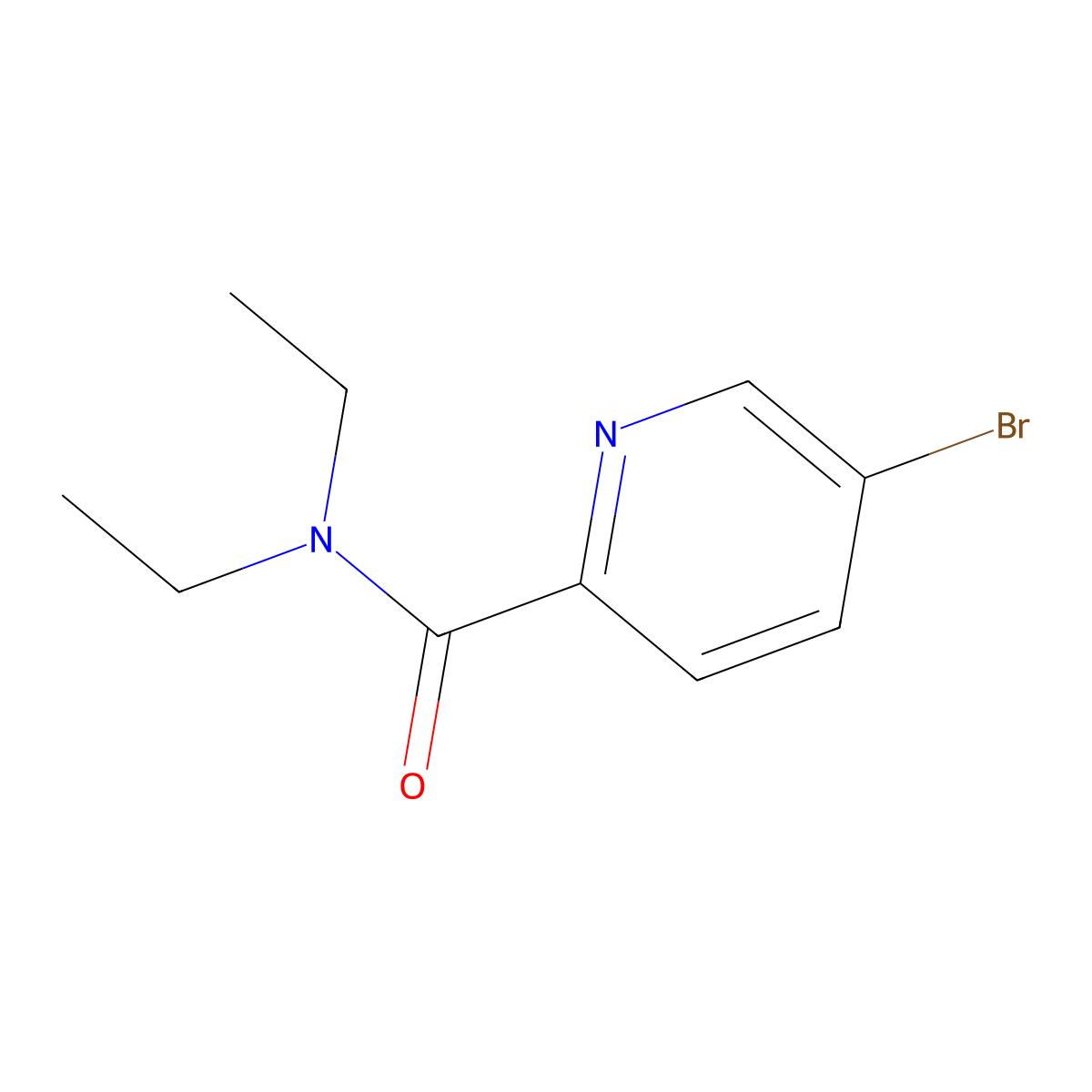 5-Bromo-N,N-diethylpicolinamide molecular structure, CAS 673485-54-6