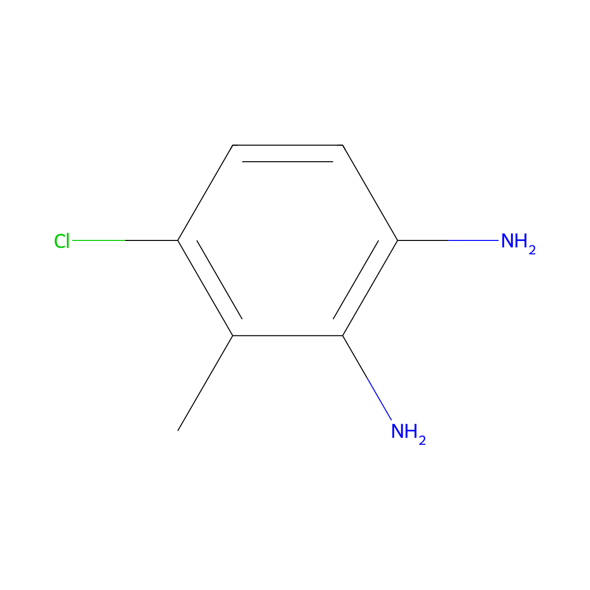 4-Chloro-3-methylbenzene-1,2-diamine molecular structure, CAS 673487-36-0