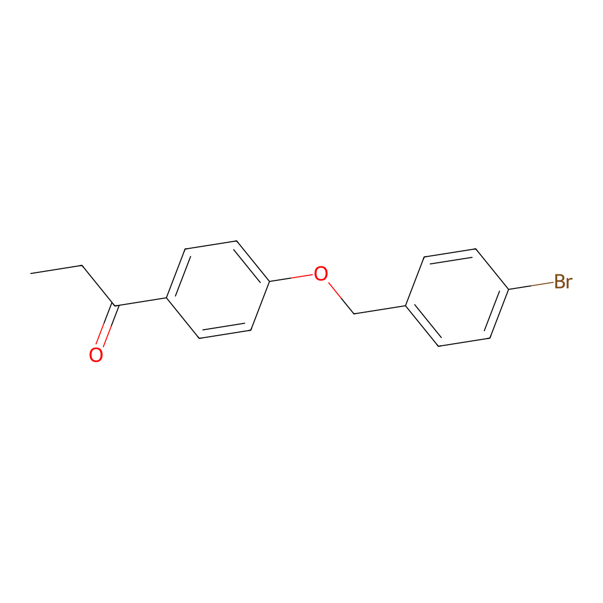 1-{4-[(4-Bromobenzyl)oxy]phenyl}-1-propanone molecular structure, CAS 673496-99-6
