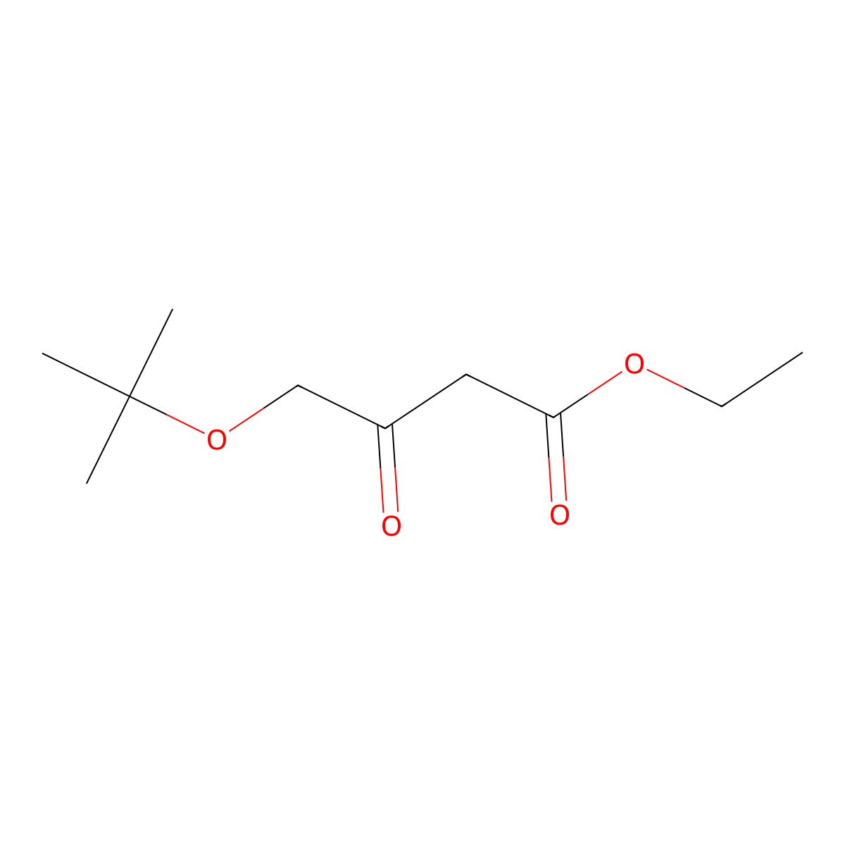 Ethyl 4-(tert-butoxy)-3-oxobutanoate molecular structure, CAS 67354-35-2