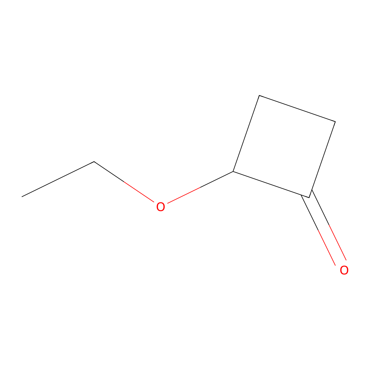 2-Ethoxycyclobutan-1-one molecular structure, CAS 67359-06-2