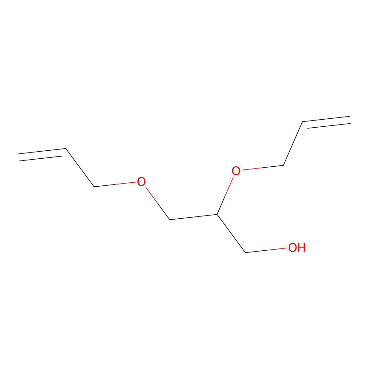 1-Propanol, 2,3-bis(2-propenyloxy)- molecular structure, CAS 6736-22-7