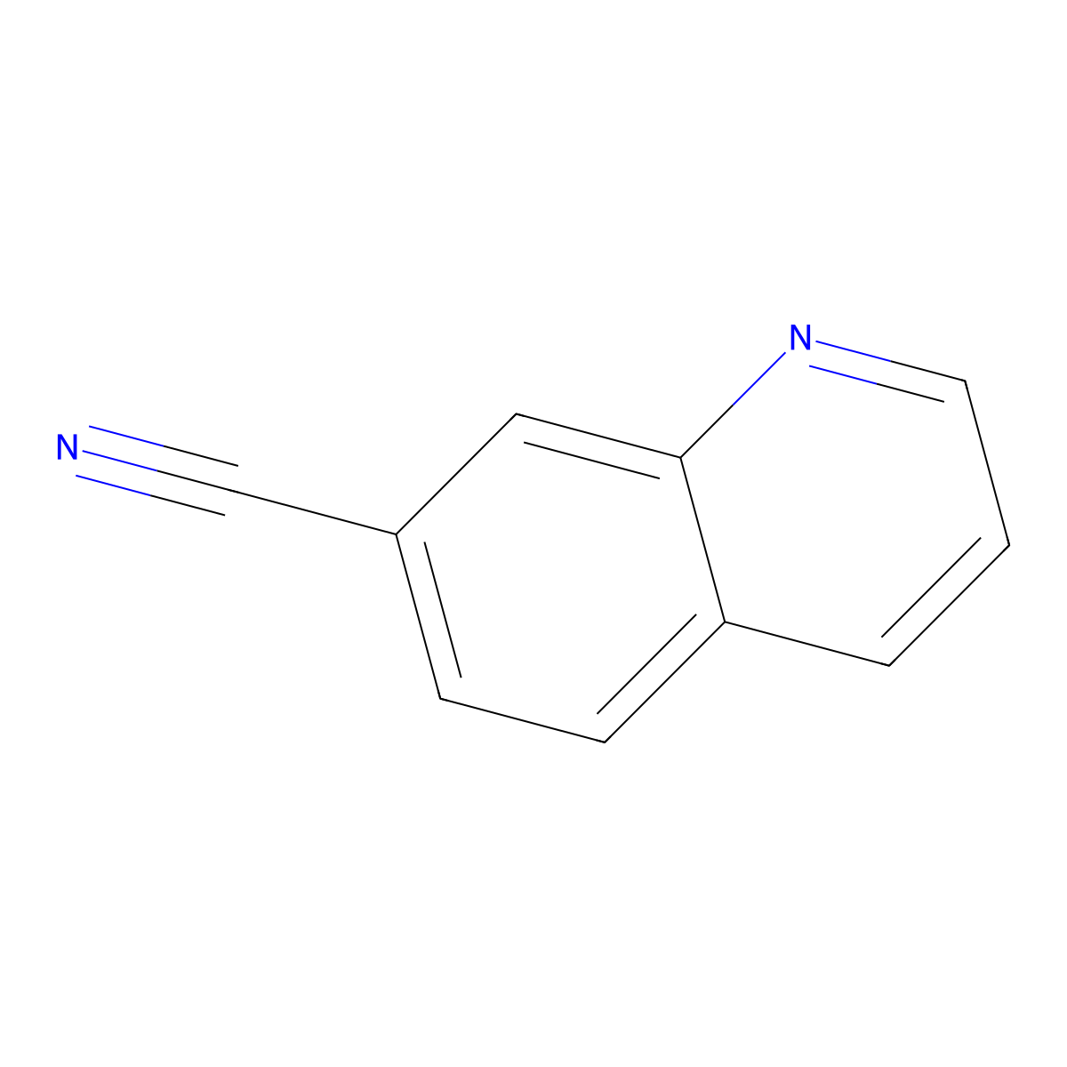 Quinoline-7-carbonitrile molecular structure, CAS 67360-38-7