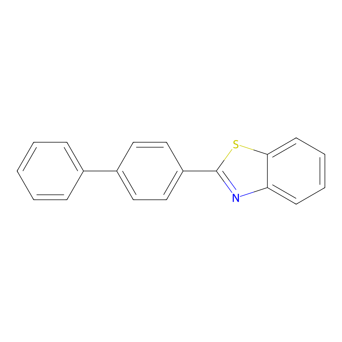 2-Biphenyl-4-YL-benzo[D]thiazole molecular structure, CAS 67362-98-5
