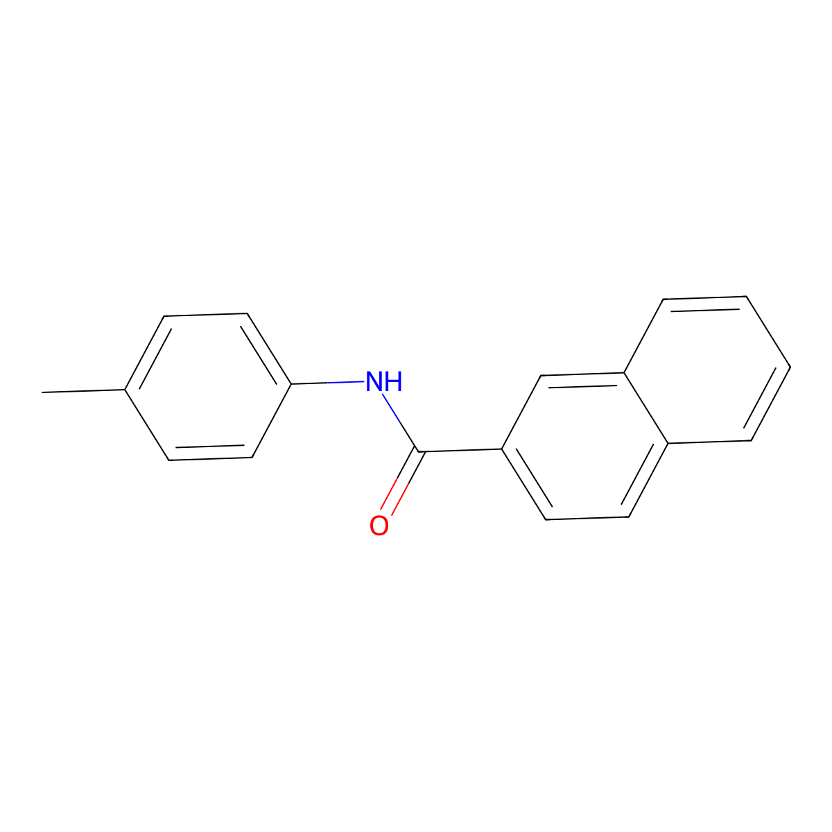 N-(4-methylphenyl)naphthalene-2-carboxamide molecular structure, CAS 67363-82-0