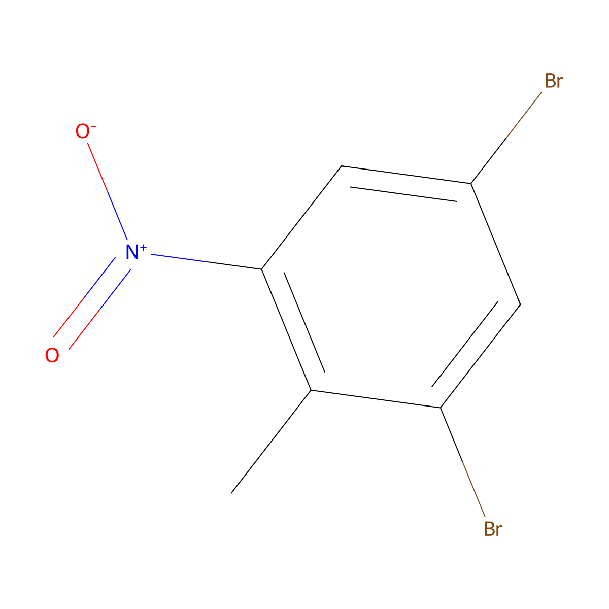 1,5-Dibromo-2-methyl-3-nitrobenzene molecular structure, CAS 67365-46-2