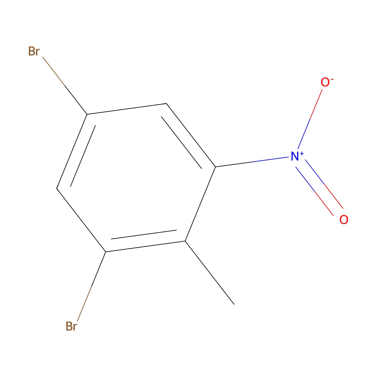 1,5-Dibromo-2-methyl-3-nitrobenzene molecular structure, CAS 67365-46-2