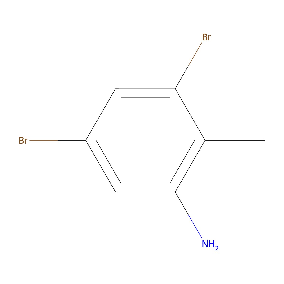 3,5-Dibromo-2-methylaniline molecular structure, CAS 67365-47-3