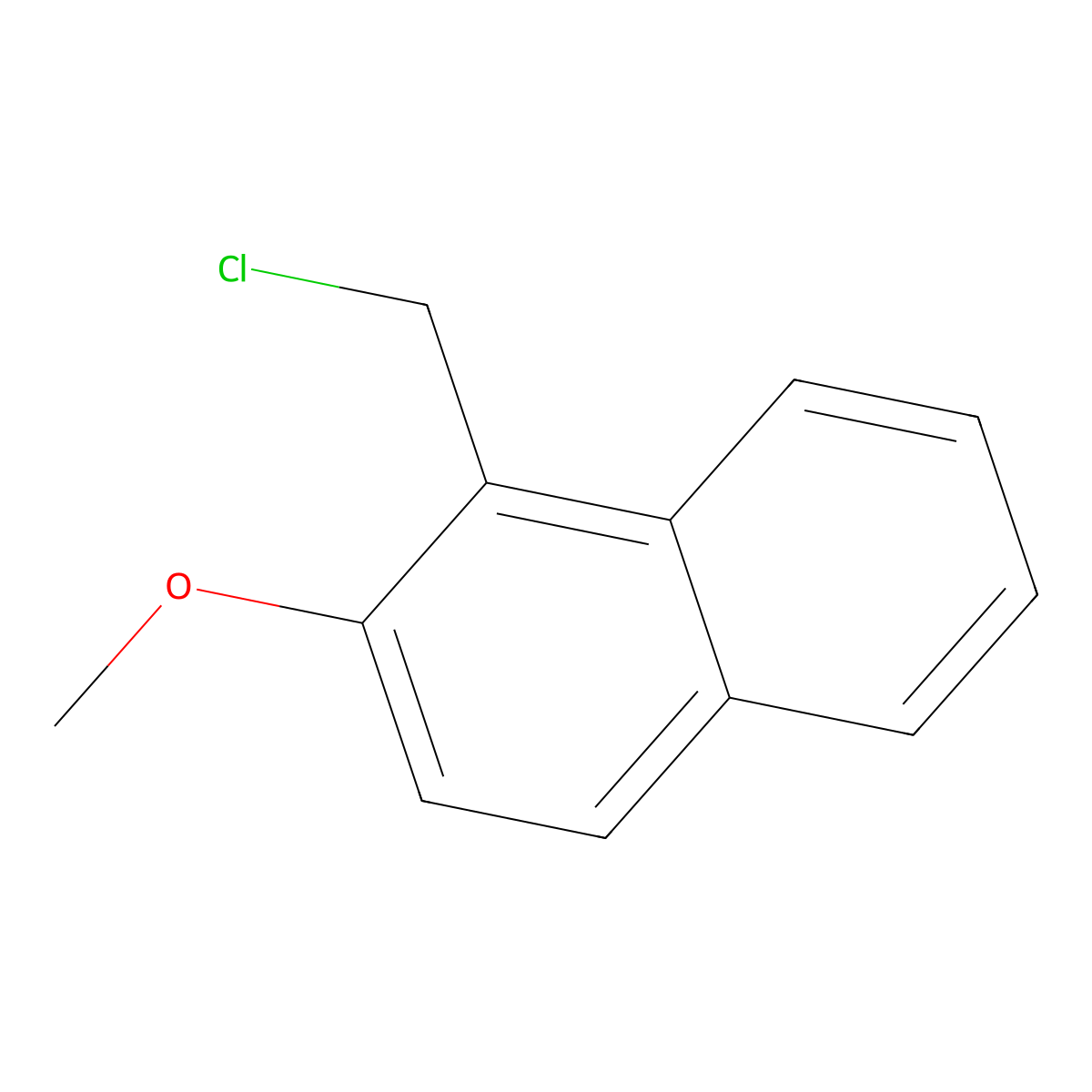 1-(Chloromethyl)-2-methoxynaphthalene molecular structure, CAS 67367-39-9