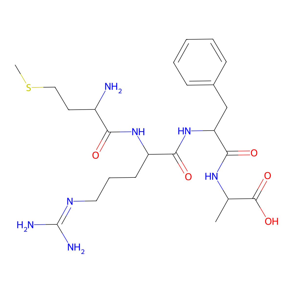 H-Met-arg-phe-ala-OH molecular structure, CAS 67368-29-0