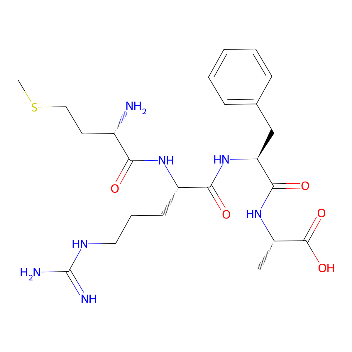 H-Met-arg-phe-ala-OH molecular structure, CAS 67368-29-0