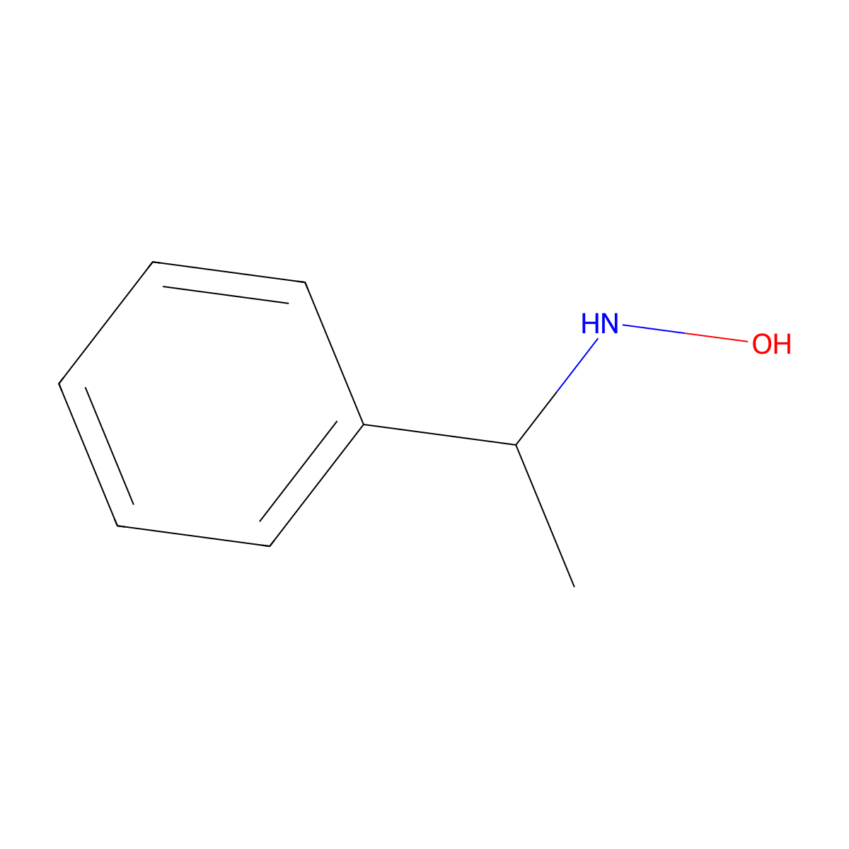 (R)-1-Phenylethyl hydroxylamine molecular structure, CAS 67377-55-3