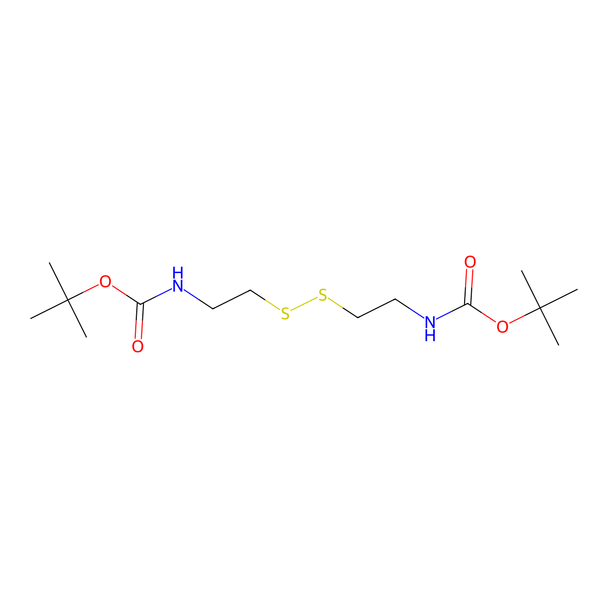 Di-Boc-cystamine molecular structure, CAS 67385-10-8