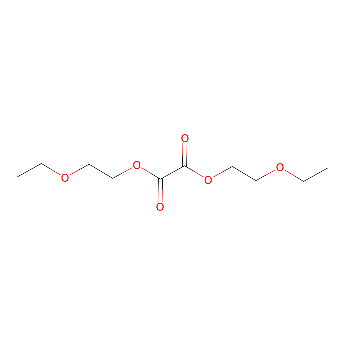Ethanedioic acid, bis(2-ethoxyethyl) ester molecular structure, CAS 67385-13-1