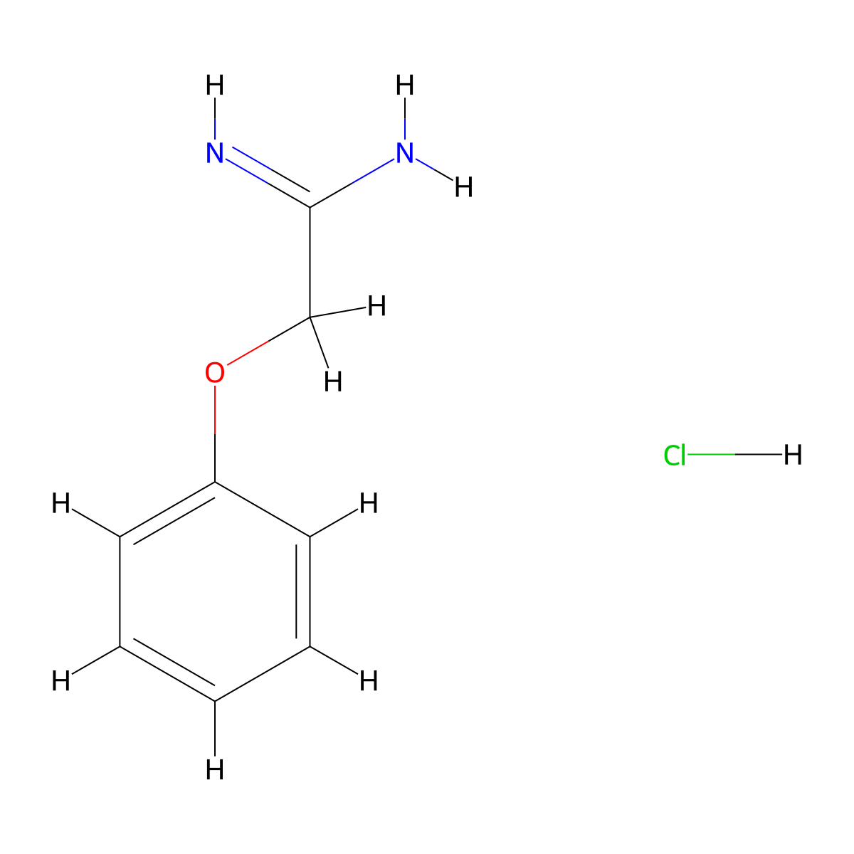2-Phenoxyacetamidine Hydrochloride molecular structure, CAS 67386-38-3
