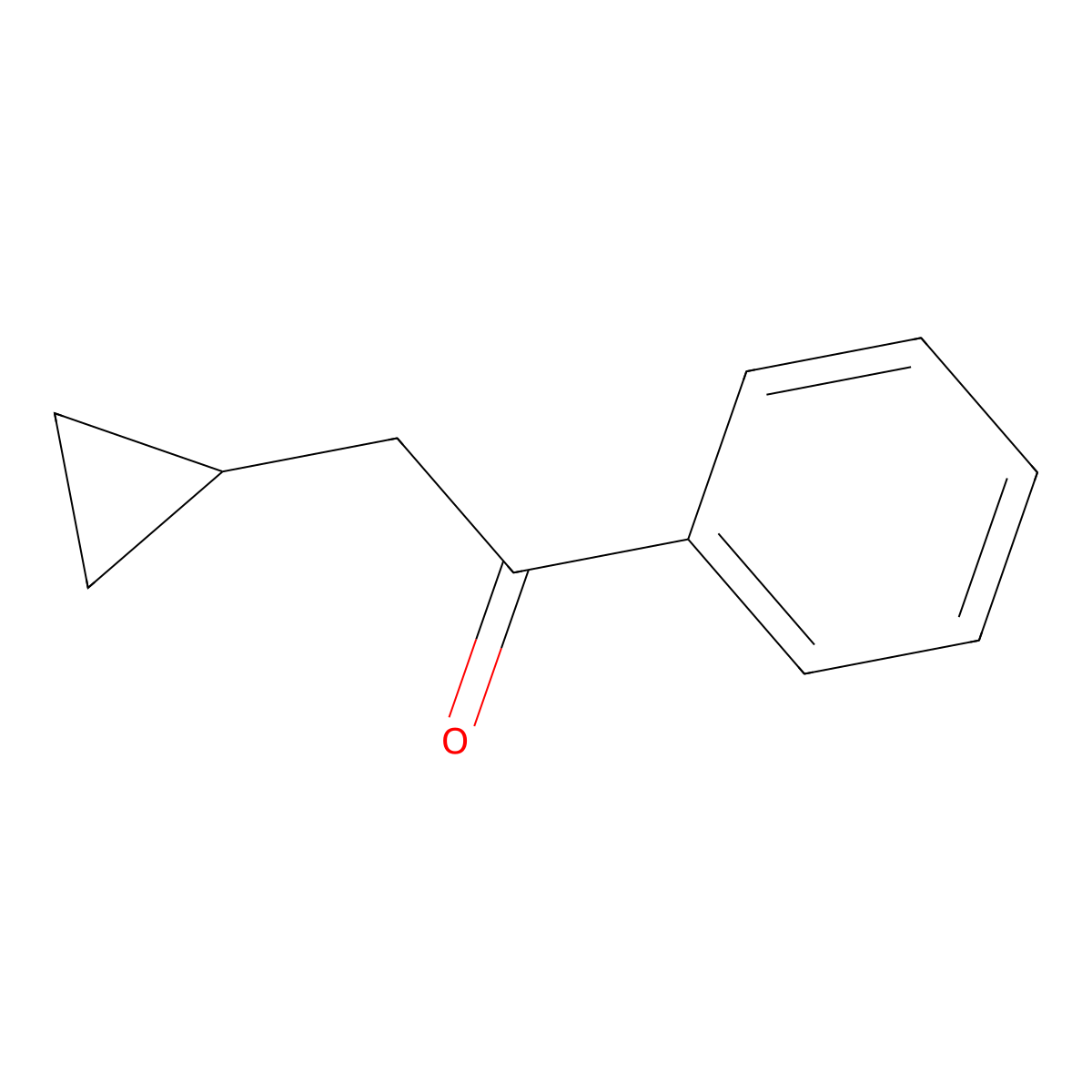 2-Cyclopropyl-1-phenylethan-1-one molecular structure, CAS 6739-22-6