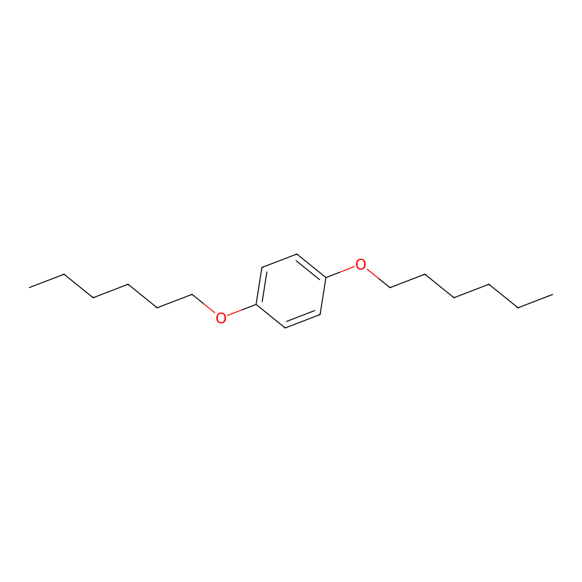 1,4-Bis(hexyloxy)benzene molecular structure, CAS 67399-93-3