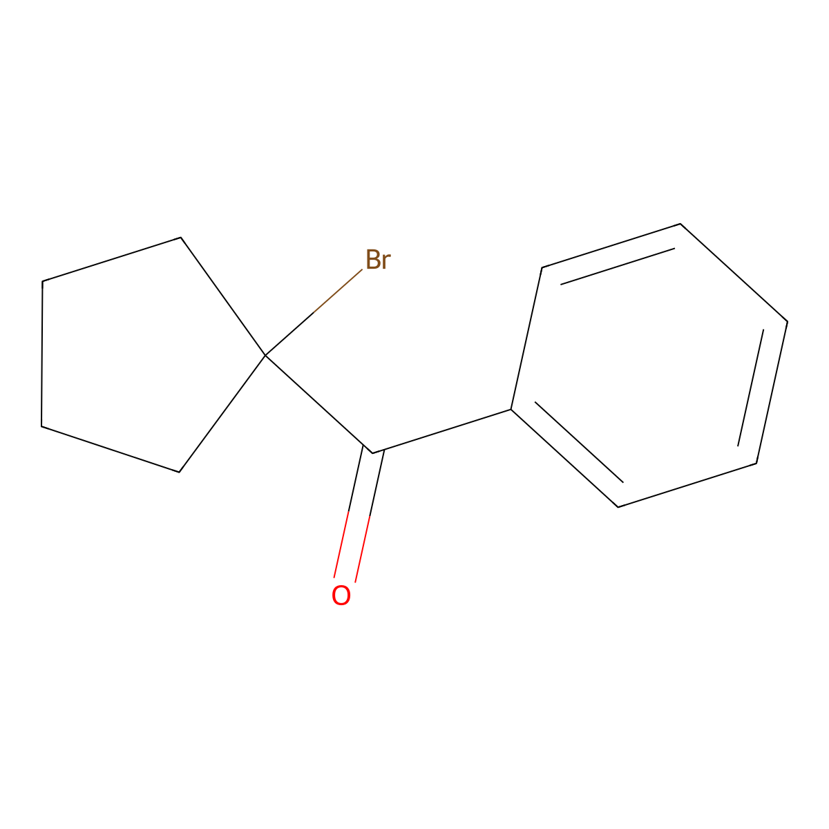 (1-Bromocyclopentyl)(phenyl)methanone molecular structure, CAS 6740-66-5