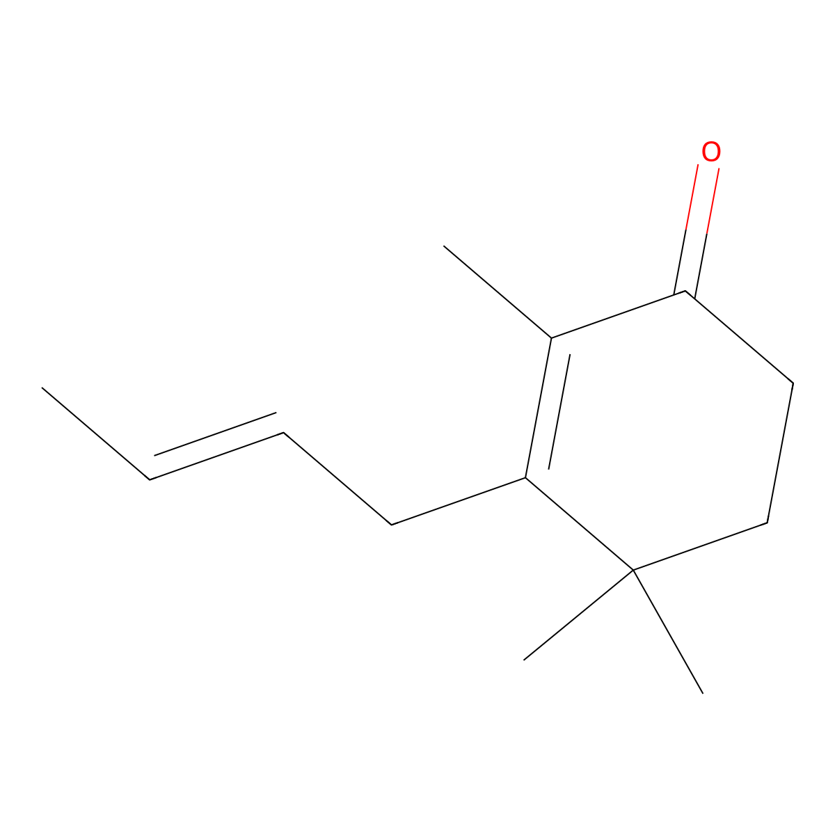 (E)-3-(2-Butenyl)-2,4,4-trimethylcyclohex-2-en-1-one molecular structure, CAS 67401-26-7