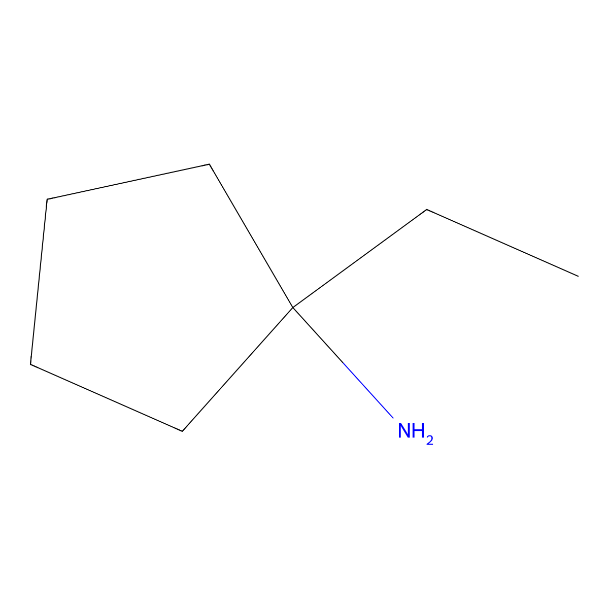 1-Ethylcyclopentan-1-amine molecular structure, CAS 67404-87-9