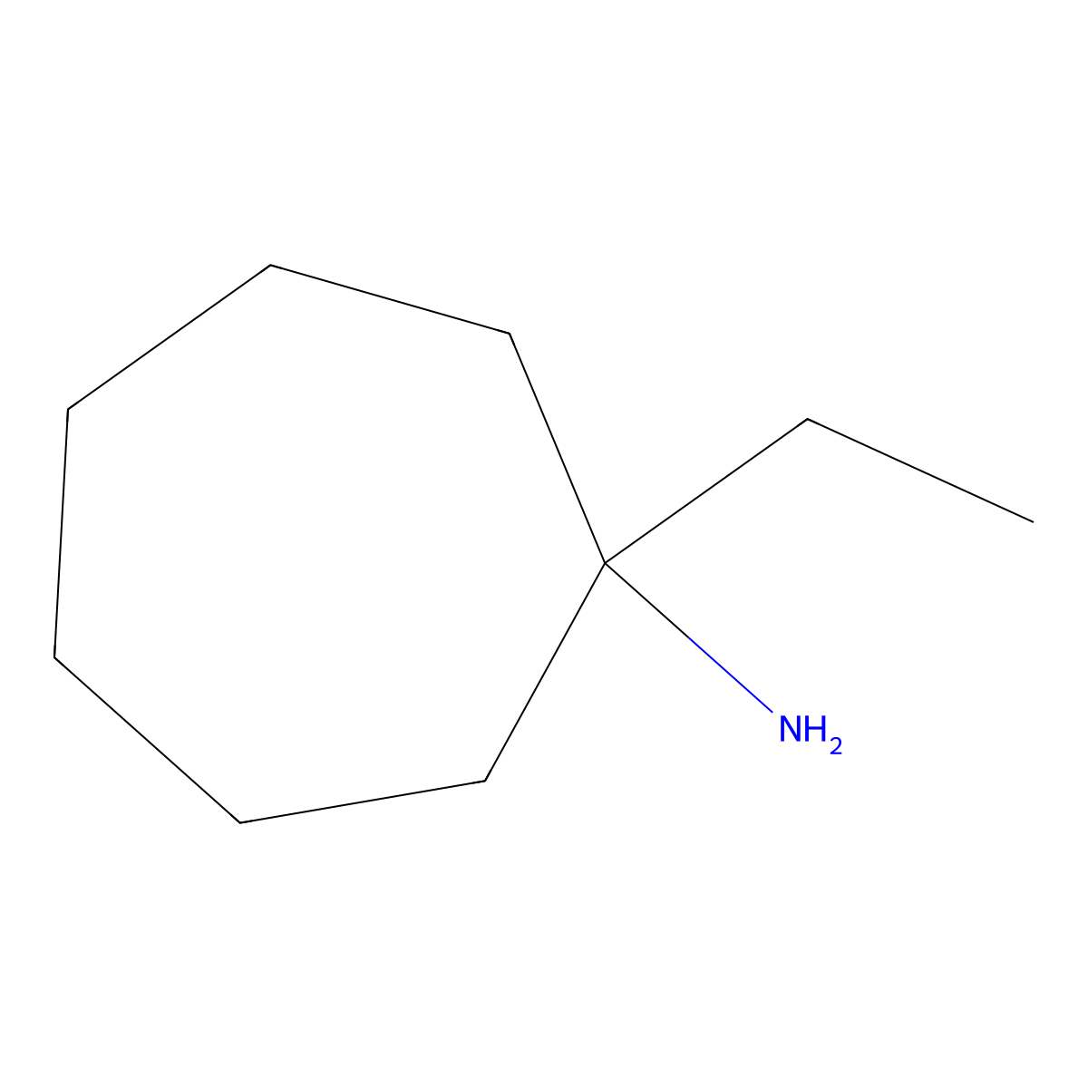 Cycloheptanamine, 1-ethyl- molecular structure, CAS 67404-88-0