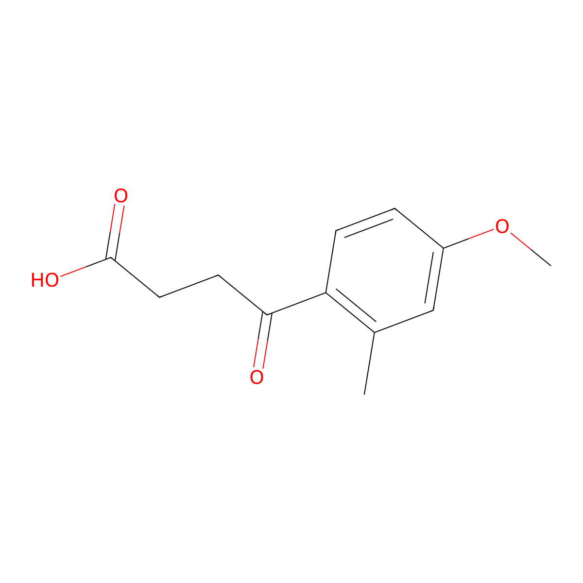 4-(4-Methoxy-2-methylphenyl)-4-oxobutanoic acid molecular structure, CAS 67405-48-5