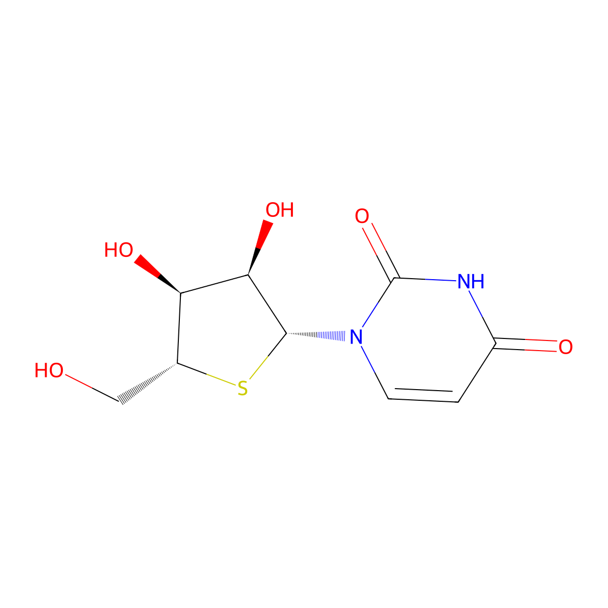 4'-Thiouridine molecular structure, CAS 6741-73-7
