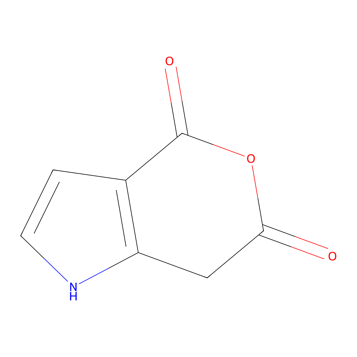 1,7-Dihydropyrano[4,3-b]pyrrole-4,6-dione molecular structure, CAS 67411-05-6