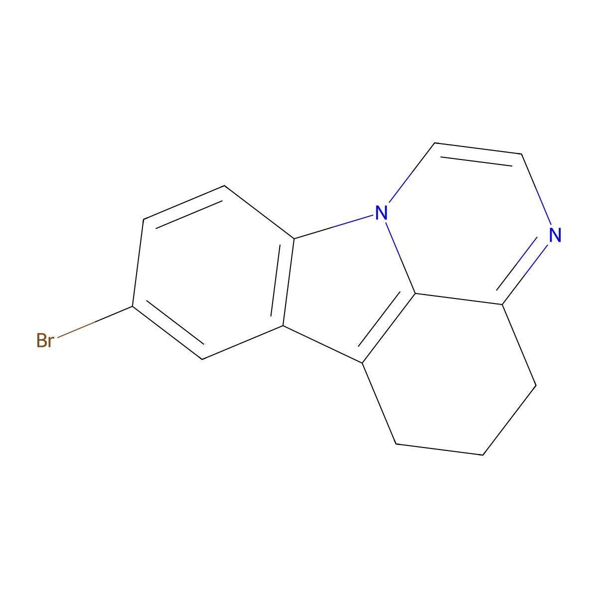 8-bromo-5,6-dihydro-4H-pyrazino[3,2,1-jk]carbazole molecular structure, CAS 67411-39-6
