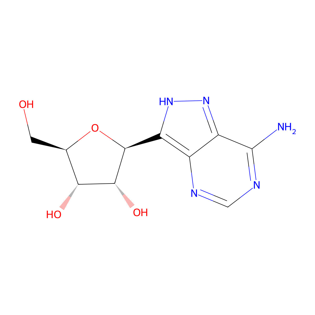 Formycin molecular structure, CAS 6742-12-7