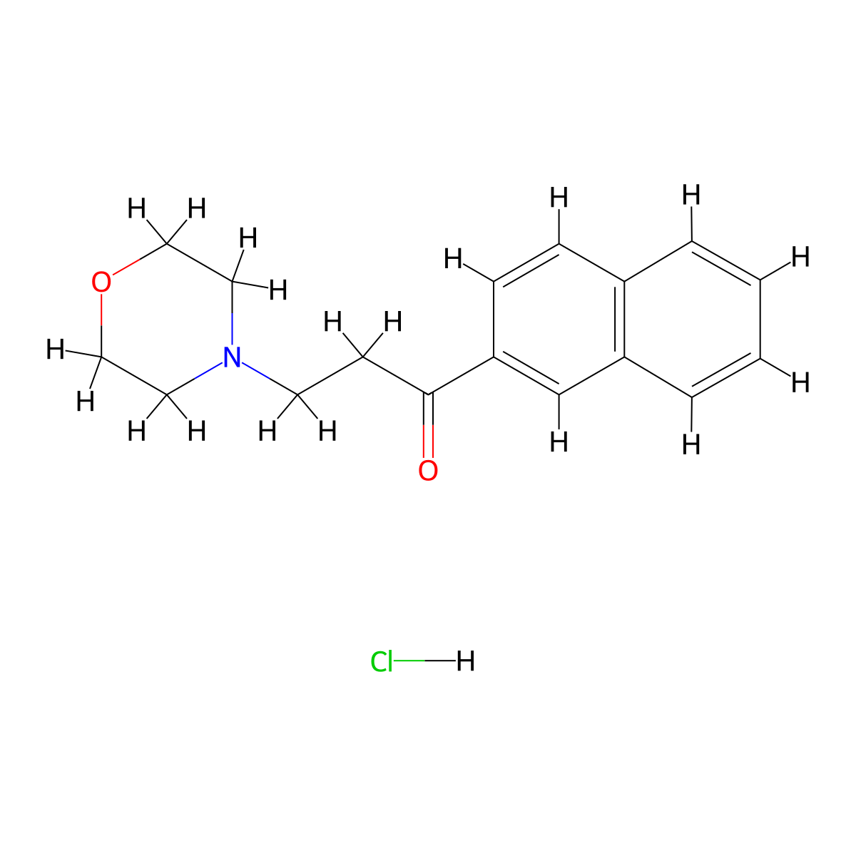 3-(Morpholin-4-yl)-1-(naphthalen-2-yl)propan-1-one hydrochloride molecular structure, CAS 674284-85-6