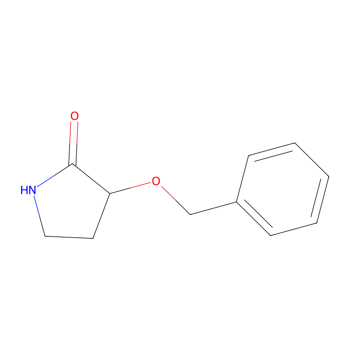 3-(Benzyloxy)pyrrolidin-2-one molecular structure, CAS 674303-55-0
