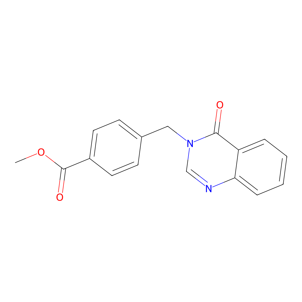 Methyl 4-[(4-oxoquinazolin-3-yl)methyl]benzoate molecular structure, CAS 674350-53-9