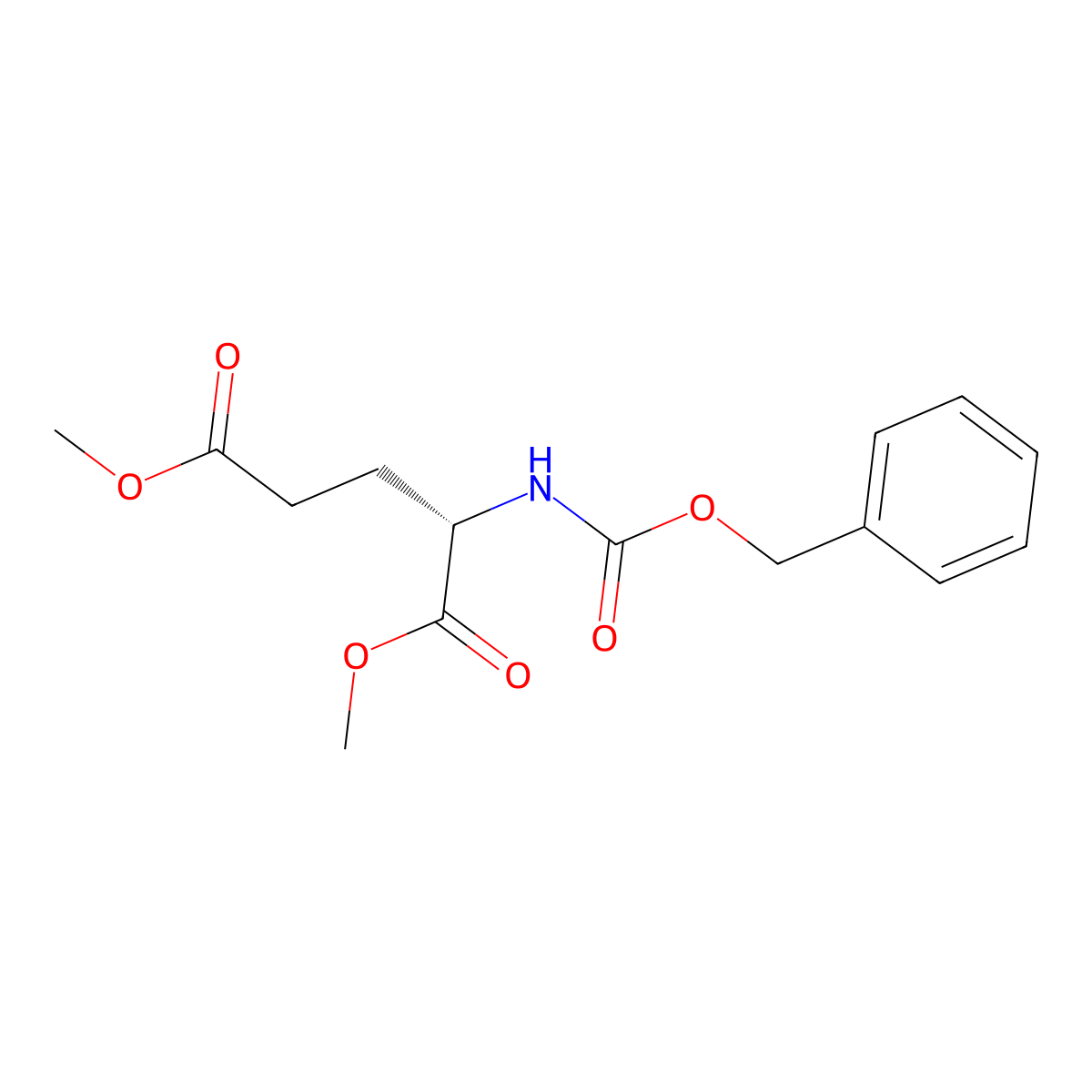 1,5-Dimethyl N-((phenylmethoxy)carbonyl)-L-glutamate molecular structure, CAS 67436-17-3