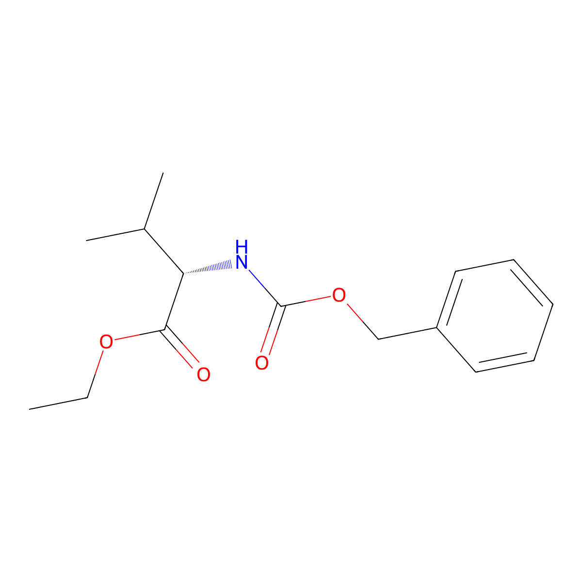 Z-Val-OEt molecular structure, CAS 67436-18-4